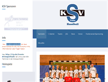 Tablet Screenshot of ksv-handball.de